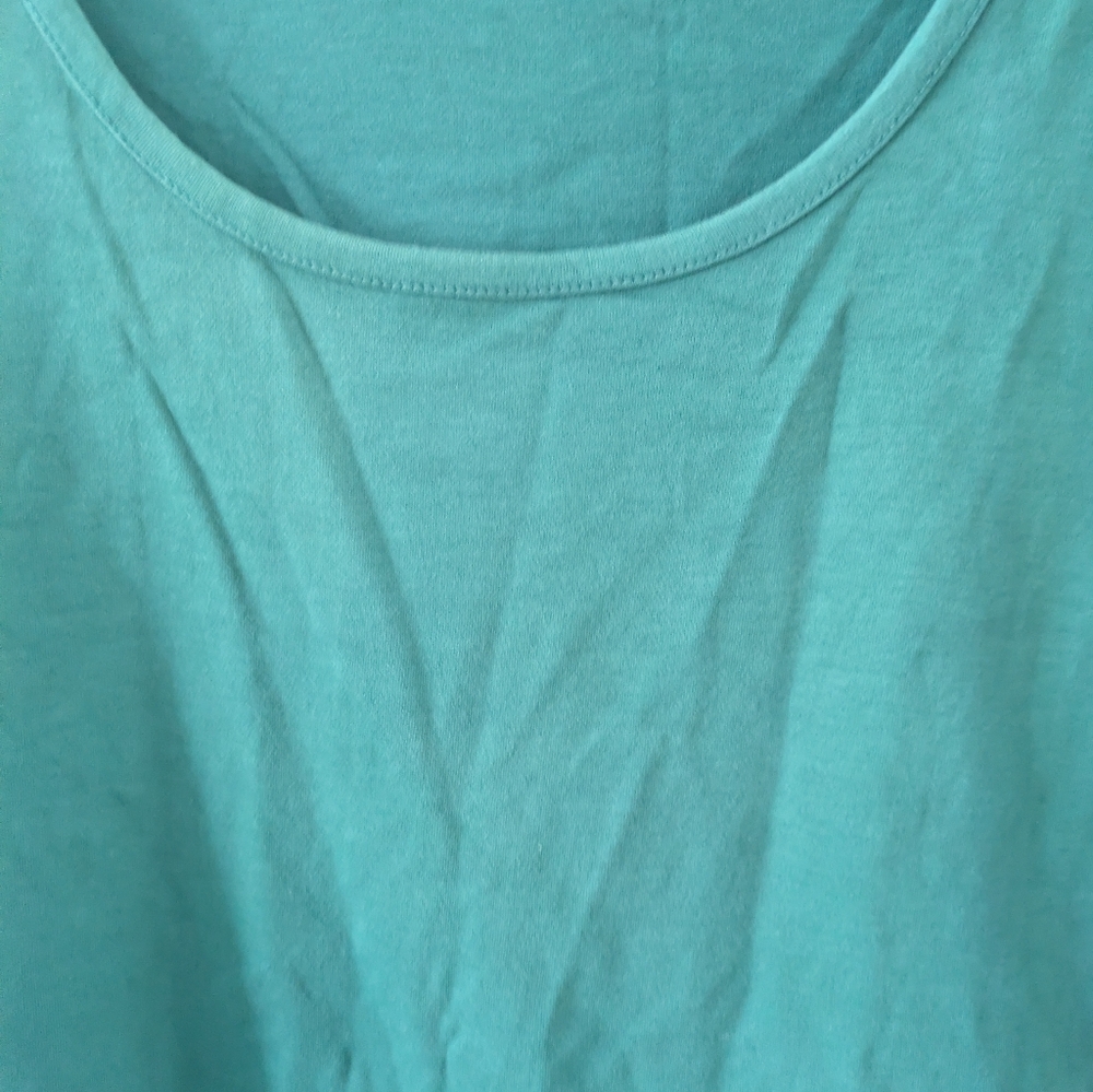 👉10/10$ L.L. Bean Women's Aqua Short Sleeve Tee - Picture 3 of 3